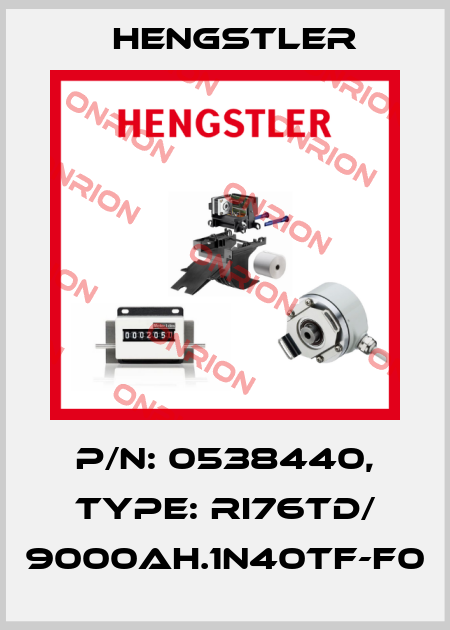 p/n: 0538440, Type: RI76TD/ 9000AH.1N40TF-F0 Hengstler
