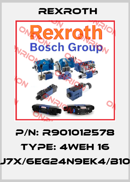 P/N: R901012578 Type: 4WEH 16 J7X/6EG24N9EK4/B10 Rexroth