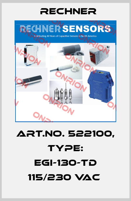 Art.No. 522100, Type: EGI-130-TD 115/230 VAC  Rechner