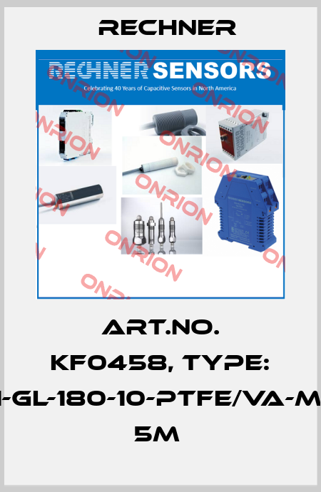 Art.No. KF0458, Type: KFS-5-1-GL-180-10-PTFE/VA-M18-Y55, 5m  Rechner