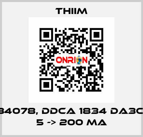 34078, DDCA 1834 DA3C, 5 -> 200 MA Thiim