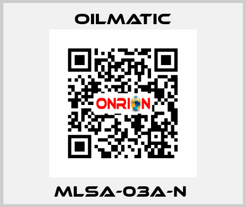 MLSA-03A-N  OILMATIC