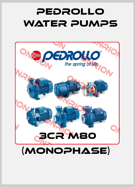 3CR M80 (MONOPHASE)  Pedrollo Water Pumps