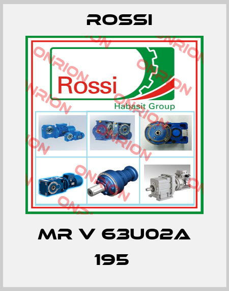 MR V 63U02A 195  Rossi