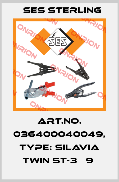 Art.No. 036400040049, Type: Silavia Twin ST-3   9  Ses Sterling