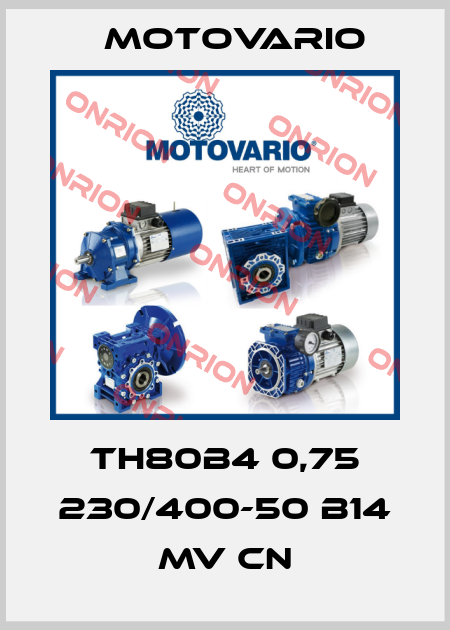 TH80B4 0,75 230/400-50 B14 MV CN Motovario