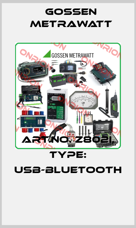 Art.No. Z802I, Type: USB-BLUETOOTH  Gossen Metrawatt