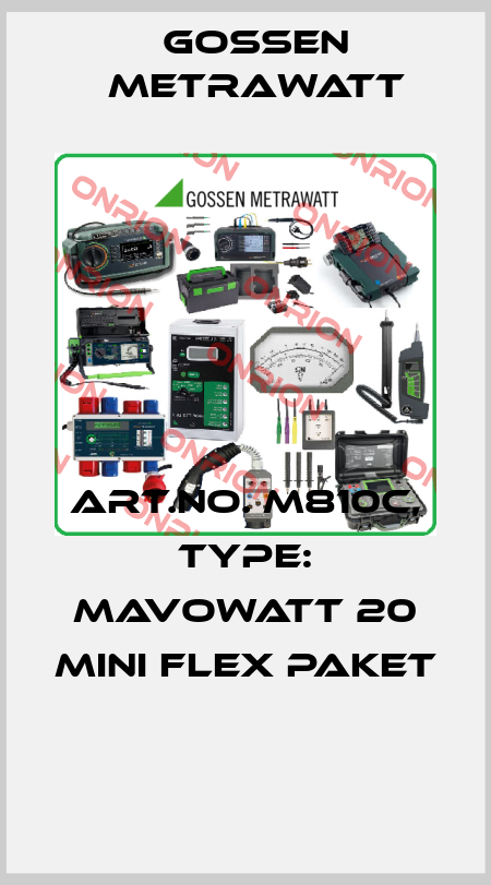 Art.No. M810C, Type: MAVOWATT 20 Mini Flex Paket  Gossen Metrawatt