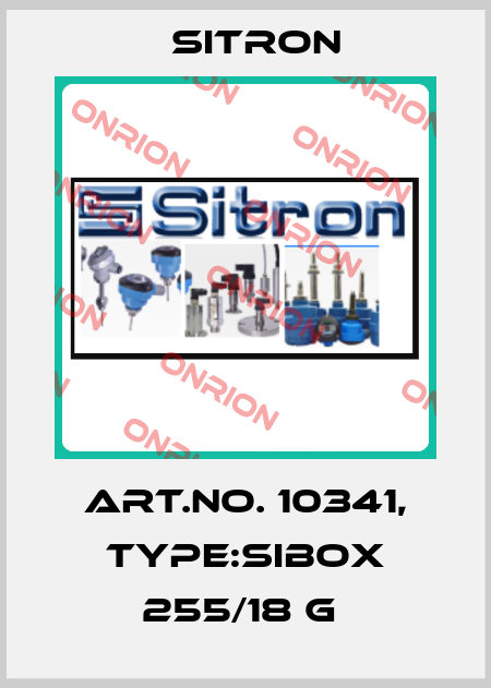 Art.No. 10341, Type:Sibox 255/18 G  Sitron