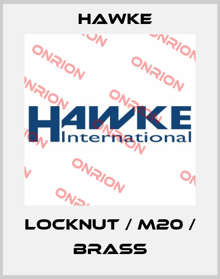 LOCKNUT / M20 / BRASS Hawke