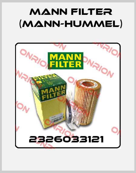 2326033121  Mann Filter (Mann-Hummel)