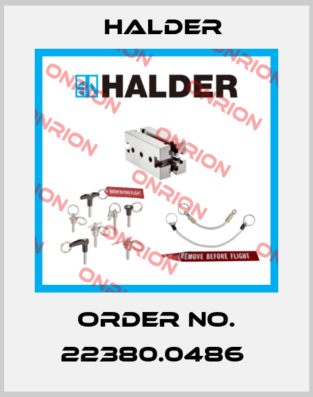 Order No. 22380.0486  Halder