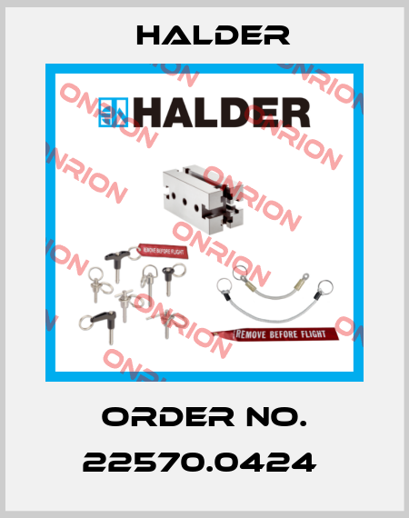 Order No. 22570.0424  Halder