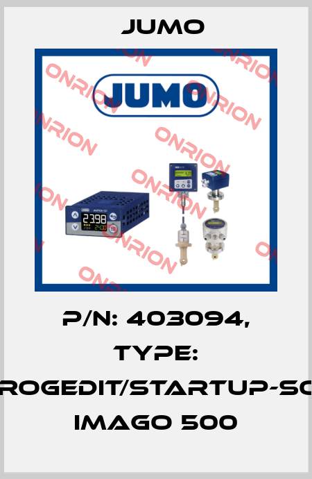 p/n: 403094, Type: Setup/ProgEdit/Startup-Software IMAGO 500 Jumo