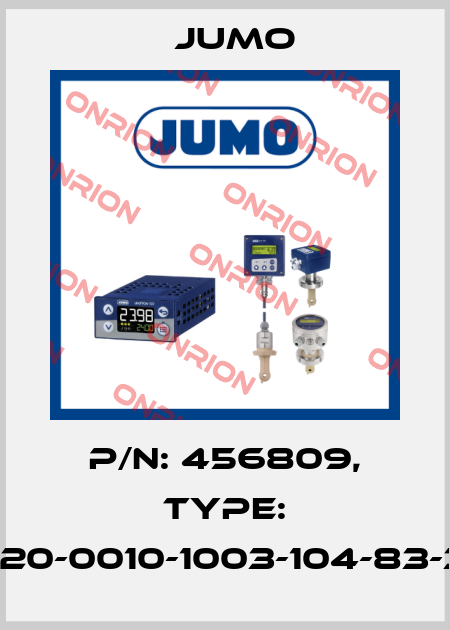 p/n: 456809, Type: 202924/20-0010-1003-104-83-31-31/000 Jumo