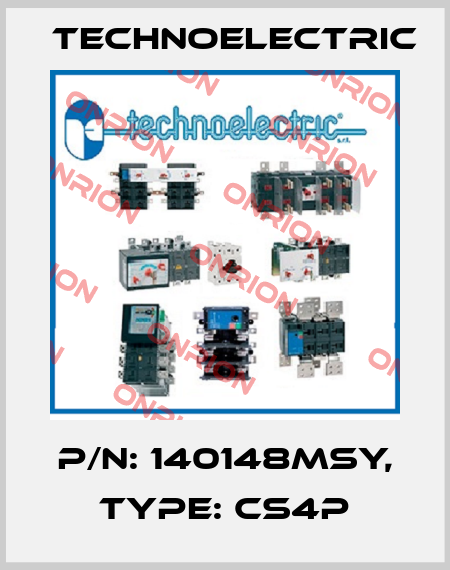 P/N: 140148MSY, Type: CS4P Technoelectric