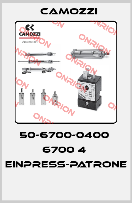 50-6700-0400  6700 4  EINPRESS-PATRONE  Camozzi