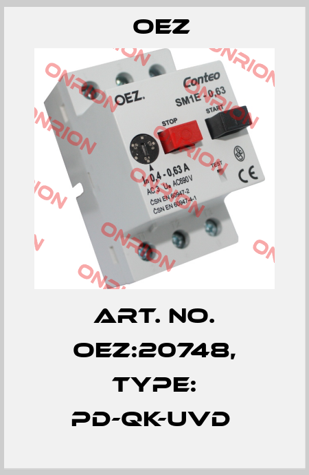Art. No. OEZ:20748, Type: PD-QK-UVD  OEZ