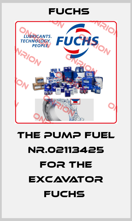 The pump fuel Nr.02113425 for the excavator Fuchs  Fuchs