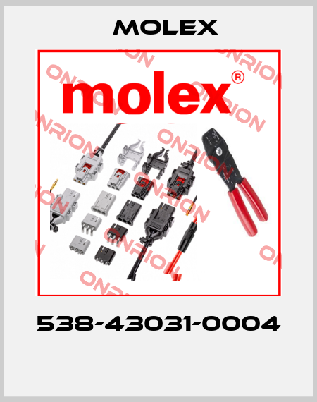 538-43031-0004  Molex