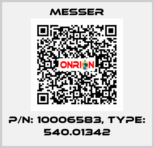P/N: 10006583, Type: 540.01342 Messer