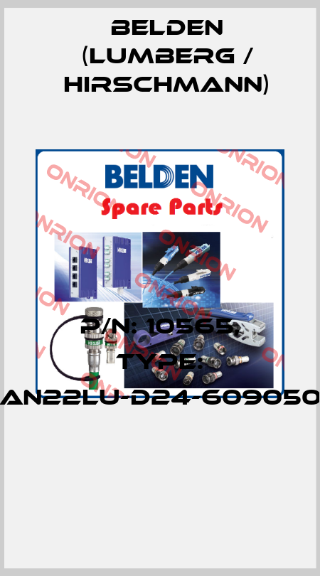 P/N: 10565, Type: GAN22LU-D24-6090500  Belden (Lumberg / Hirschmann)