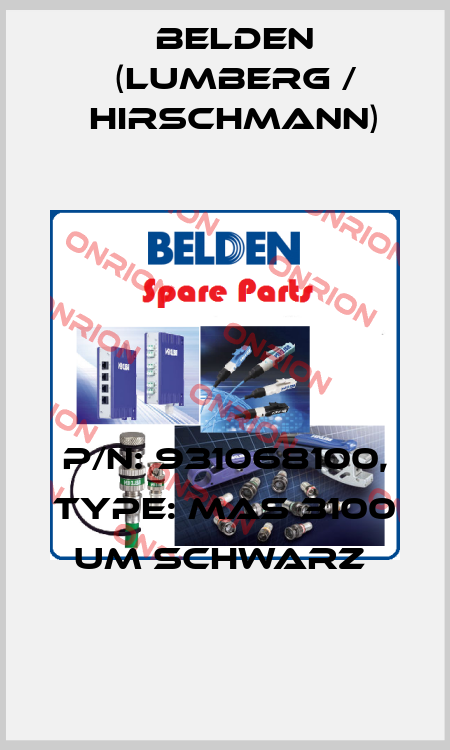 P/N: 931068100, Type: MAS 3100 UM SCHWARZ  Belden (Lumberg / Hirschmann)