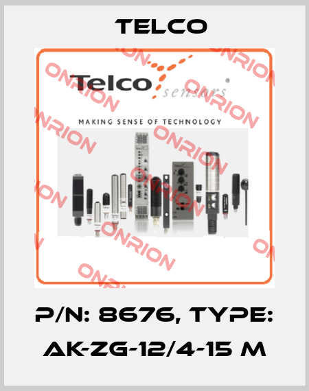 p/n: 8676, Type: AK-ZG-12/4-15 m Telco