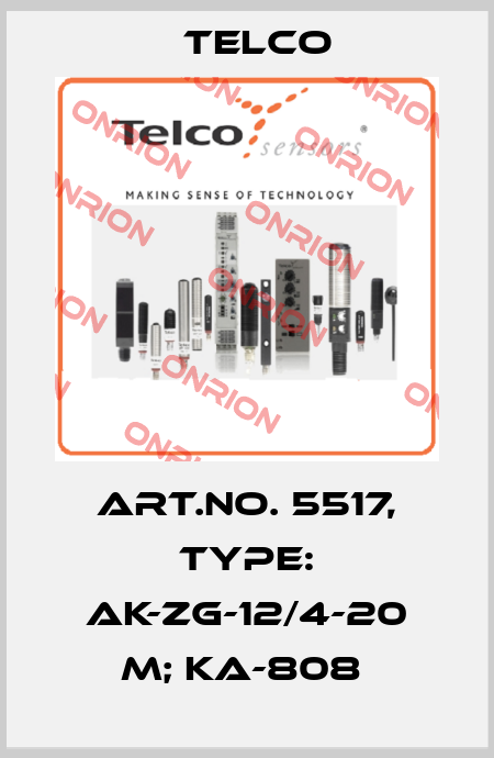 Art.No. 5517, Type: AK-ZG-12/4-20 m; KA-808  Telco