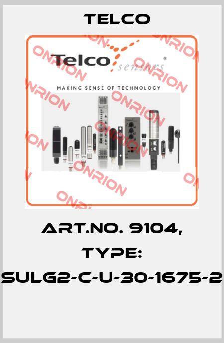 Art.No. 9104, Type: SULG2-C-U-30-1675-2  Telco