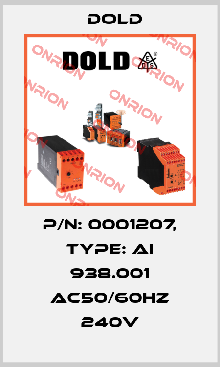 p/n: 0001207, Type: AI 938.001 AC50/60HZ 240V Dold