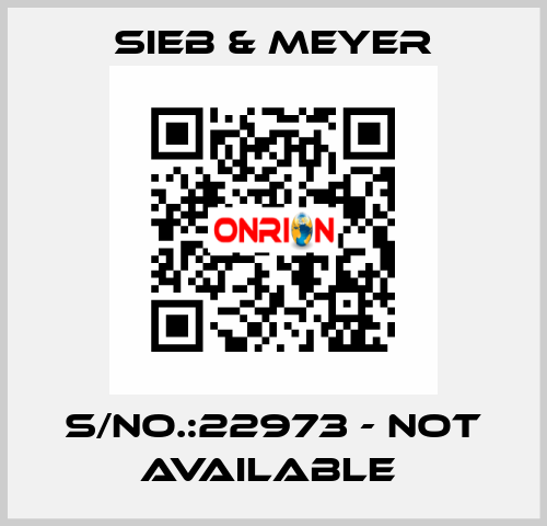 S/NO.:22973 - not available  SIEB & MEYER