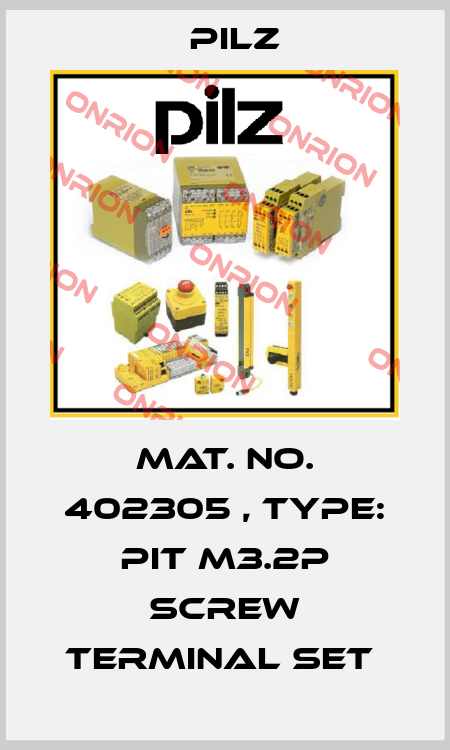 Mat. No. 402305 , Type: PIT m3.2p screw terminal set  Pilz
