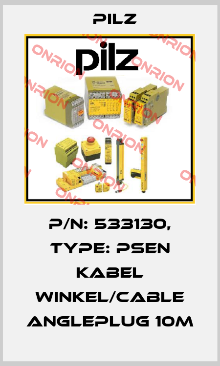 p/n: 533130, Type: PSEN Kabel Winkel/cable angleplug 10m Pilz