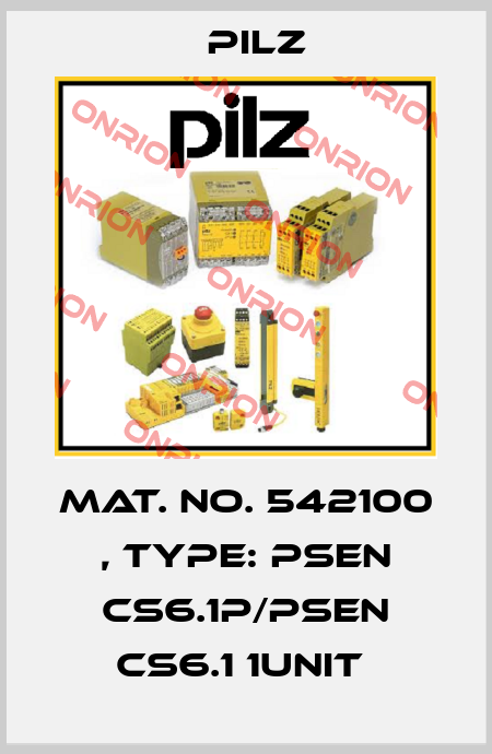 Mat. No. 542100 , Type: PSEN cs6.1p/PSEN cs6.1 1unit  Pilz