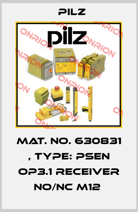 Mat. No. 630831 , Type: PSEN op3.1 Receiver NO/NC M12  Pilz