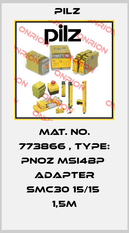 Mat. No. 773866 , Type: PNOZ msi4Bp  Adapter SMC30 15/15  1,5m Pilz