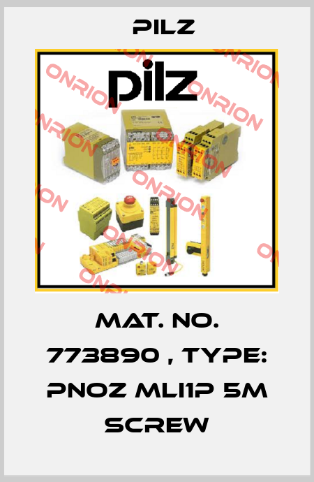 Mat. No. 773890 , Type: PNOZ mli1p 5m screw Pilz