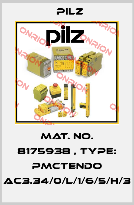 Mat. No. 8175938 , Type: PMCtendo AC3.34/0/L/1/6/5/H/3 Pilz