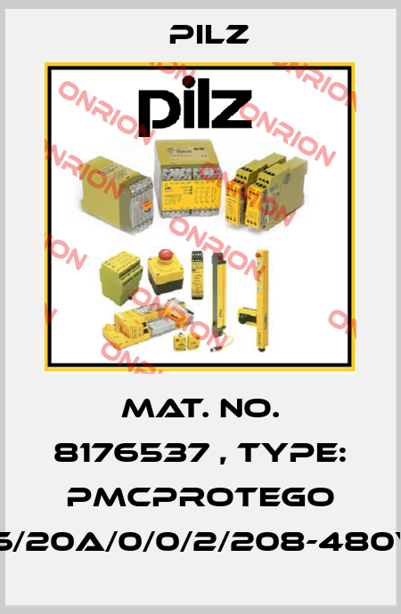 Mat. No. 8176537 , Type: PMCprotego D.06/20A/0/0/2/208-480VAC Pilz