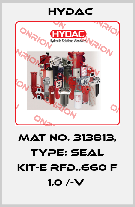 Mat No. 313813, Type: SEAL KIT-E RFD..660 F 1.0 /-V  Hydac