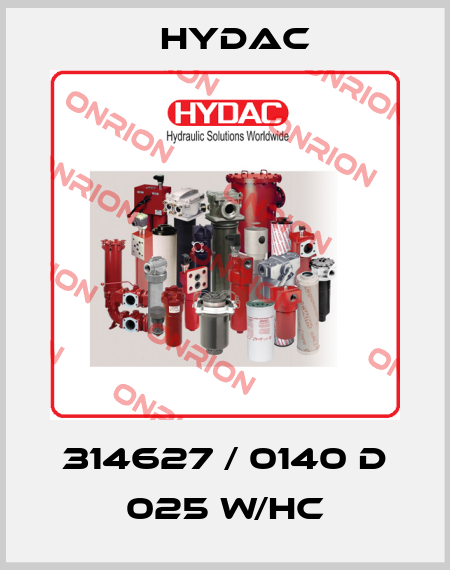 314627 / 0140 D 025 W/HC Hydac