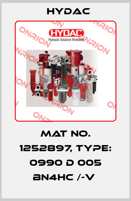 Mat No. 1252897, Type: 0990 D 005 BN4HC /-V  Hydac