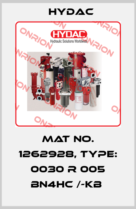 Mat No. 1262928, Type: 0030 R 005 BN4HC /-KB  Hydac