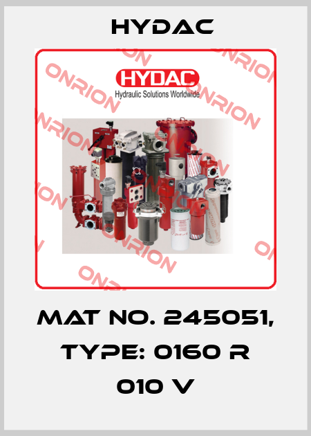Mat No. 245051, Type: 0160 R 010 V Hydac