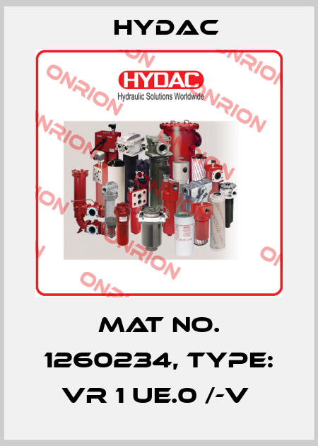Mat No. 1260234, Type: VR 1 UE.0 /-V  Hydac