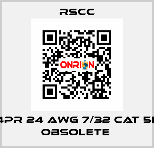 4PR 24 AWG 7/32 CAT 5E obsolete  RSCC