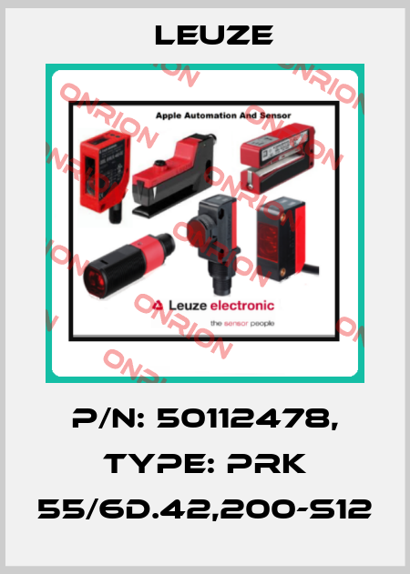 p/n: 50112478, Type: PRK 55/6D.42,200-S12 Leuze