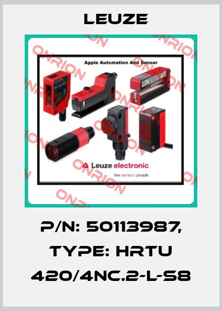 p/n: 50113987, Type: HRTU 420/4NC.2-L-S8 Leuze