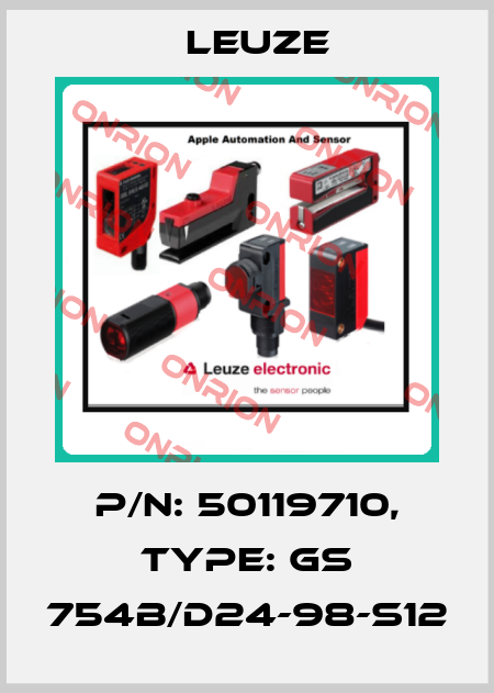 p/n: 50119710, Type: GS 754B/D24-98-S12 Leuze